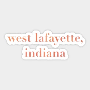 West Lafayette, Indiana Sticker